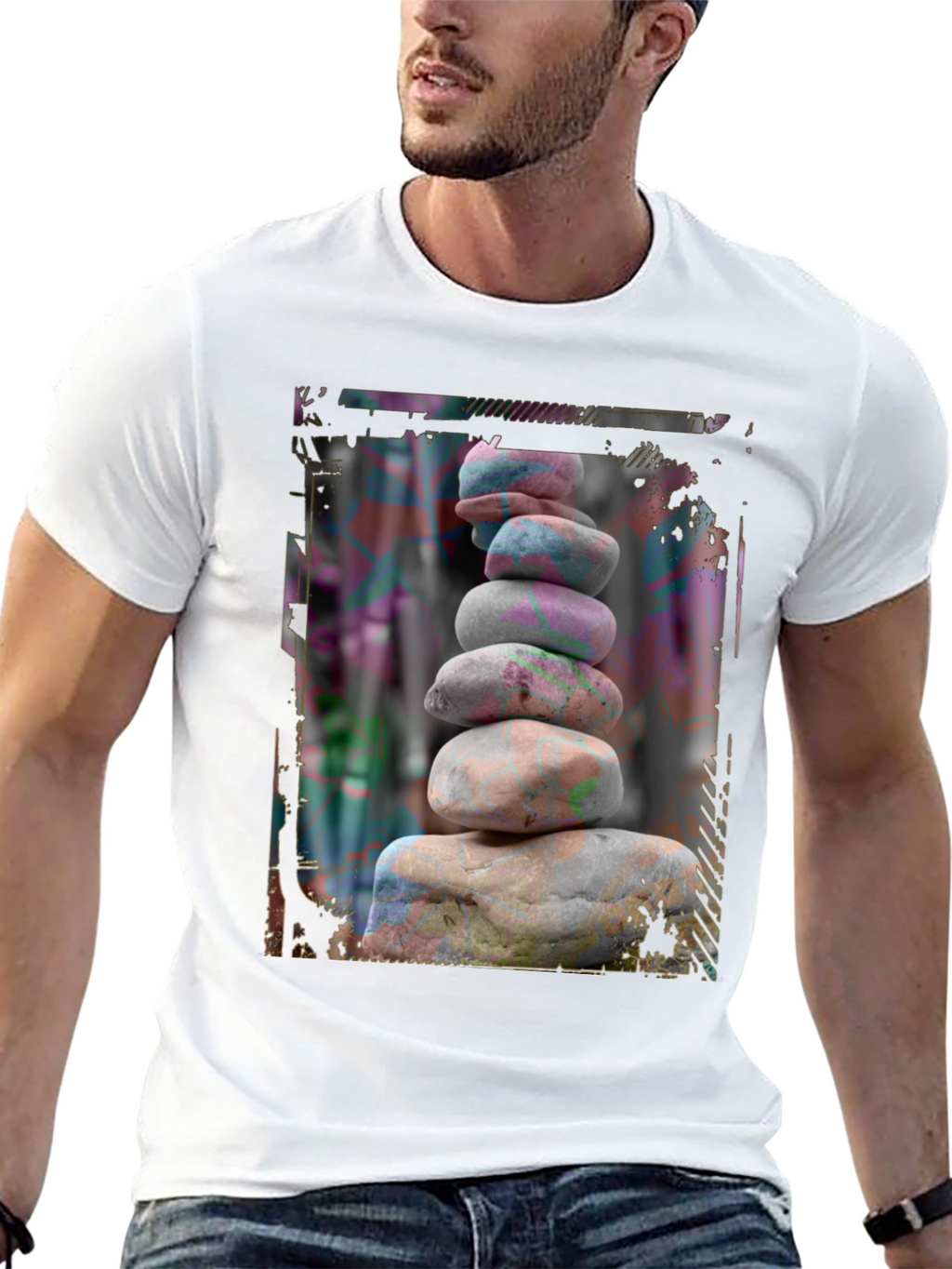 Zen Stone Stack Graphic Tee