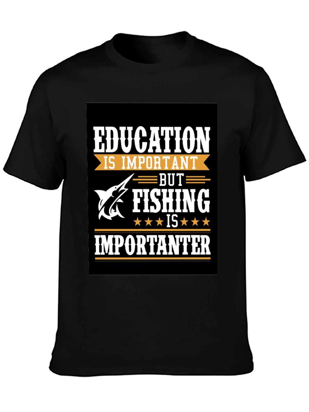 Fishing Humor T-Shirt - Education vs. Fishing