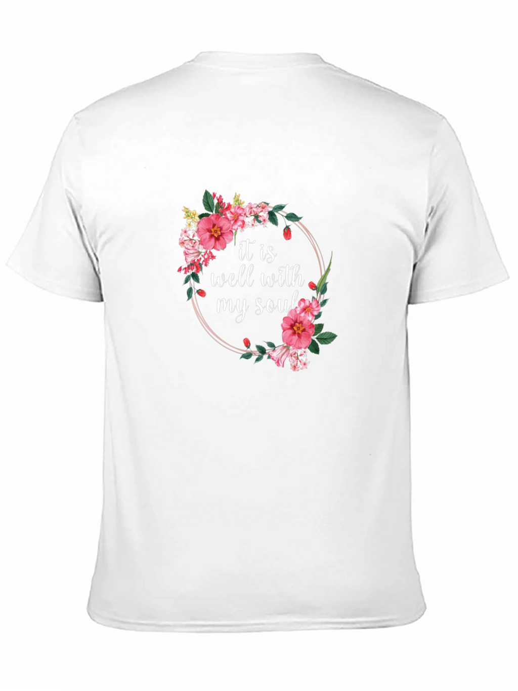 Floral It Is Well Graphic Tee - Black