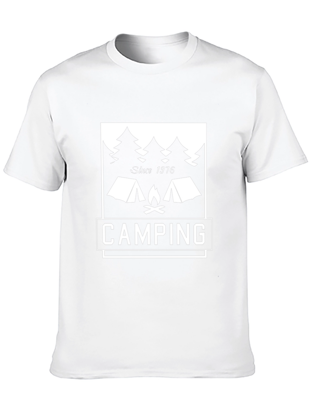 Camping Since 1976 Graphic Tee - Black