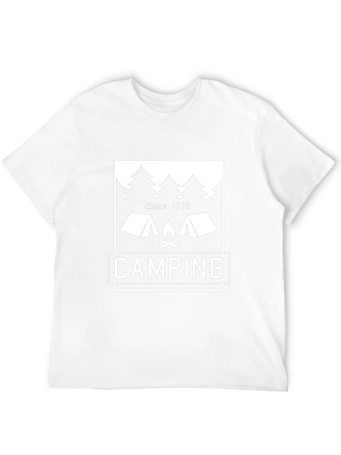 Camping Since 1976 Graphic Tee - Black