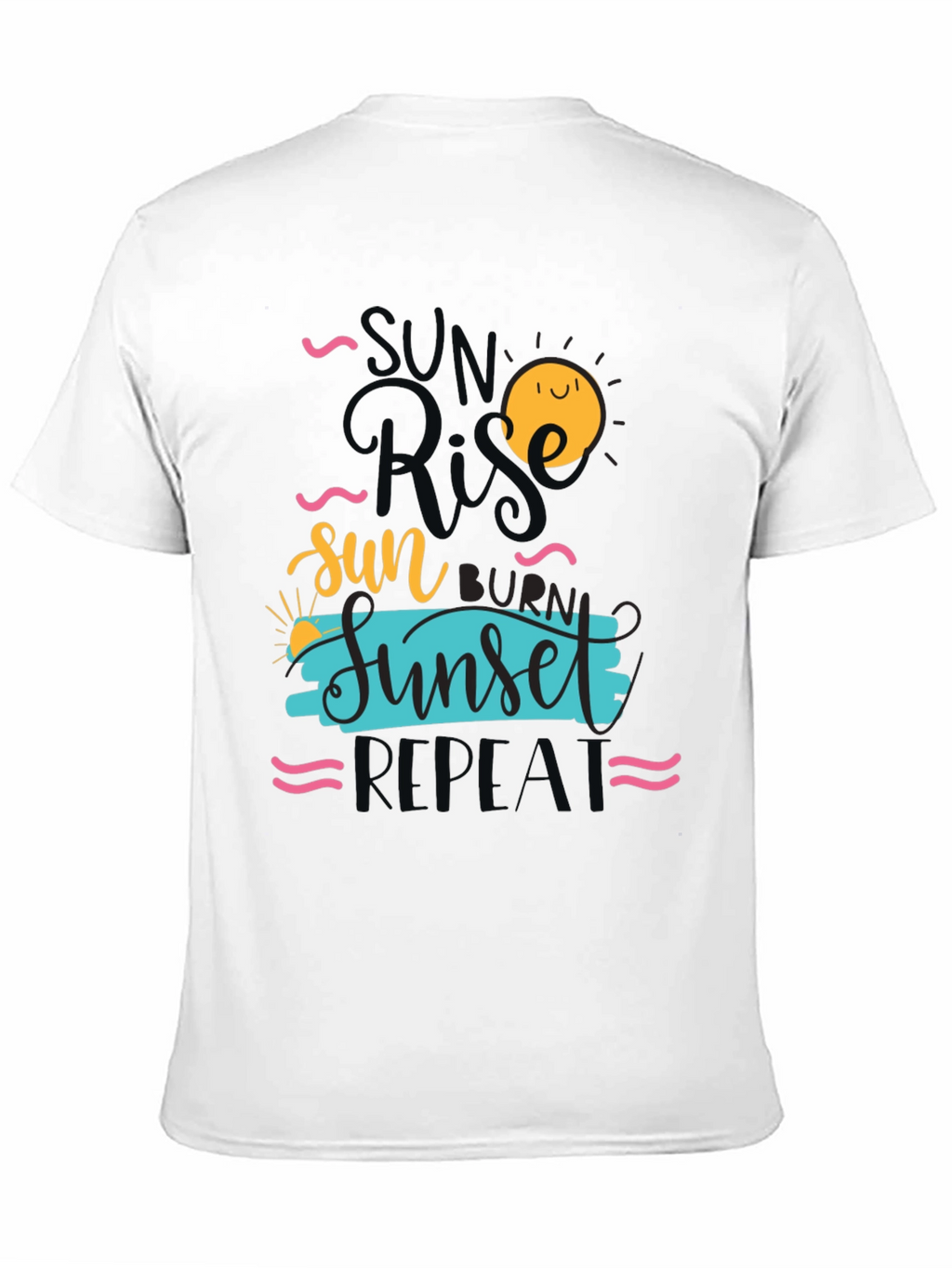 Sunrise Sunset Repeat Graphic Tee - Casual Comfort