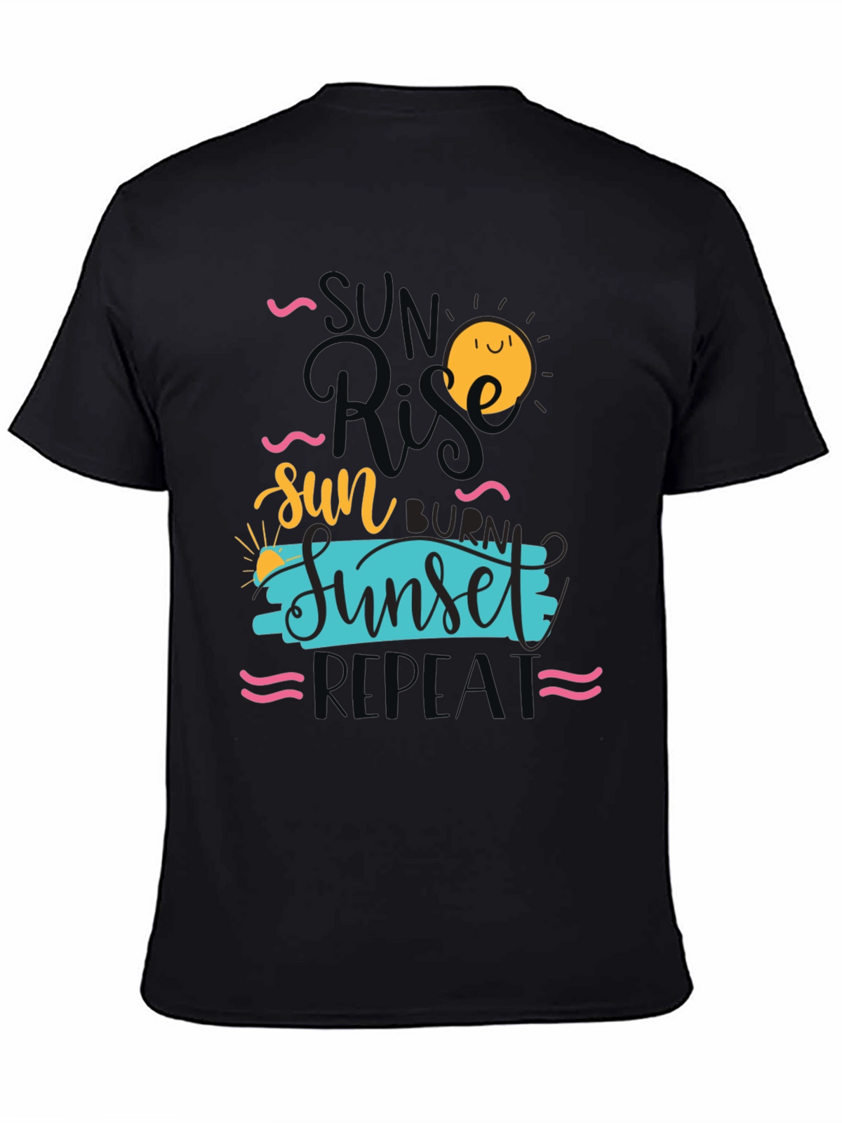 Sunrise Sunset Repeat Graphic Tee - Casual Comfort