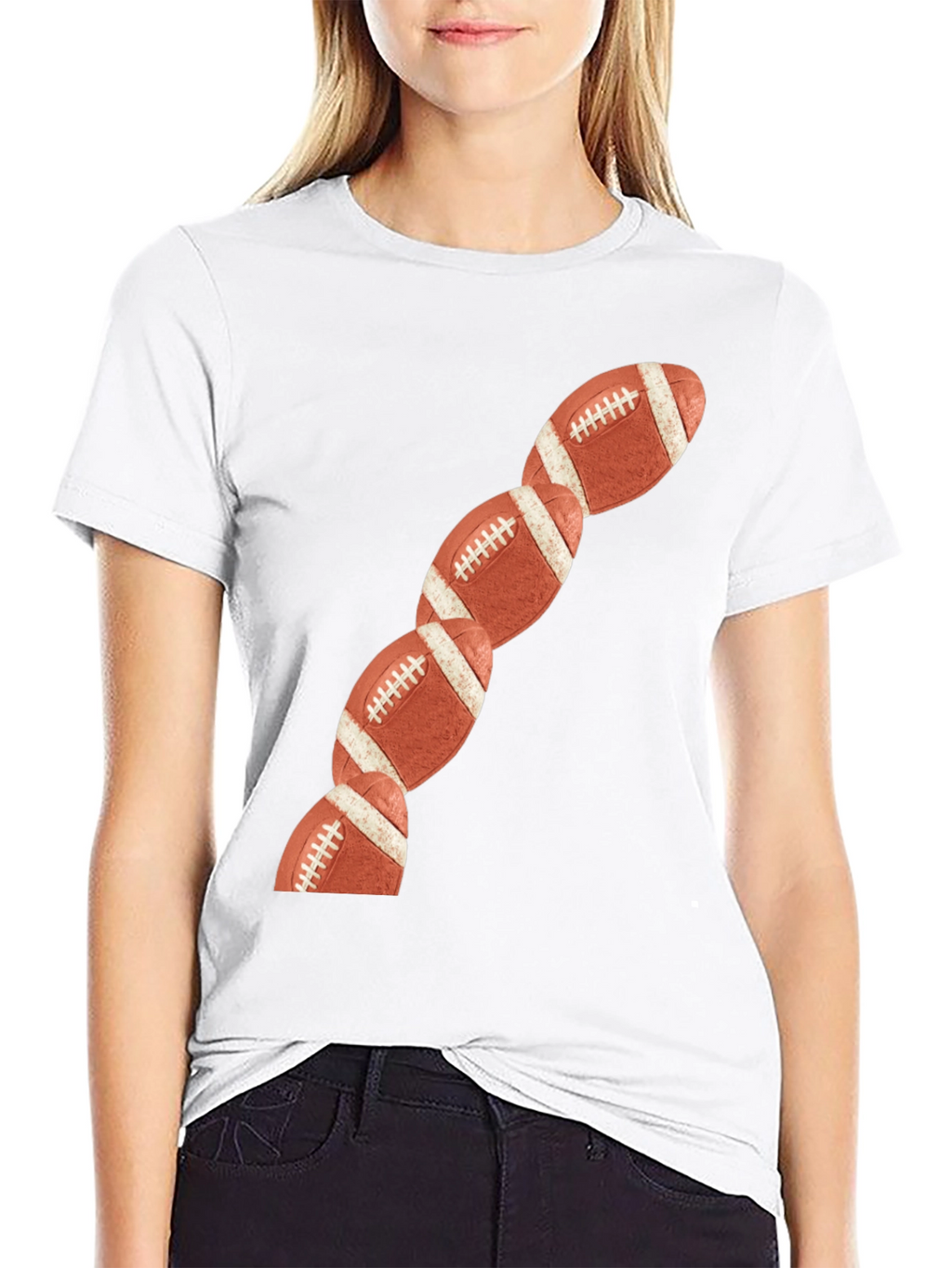 Football Chain T-Shirt - Sports Fan Apparel