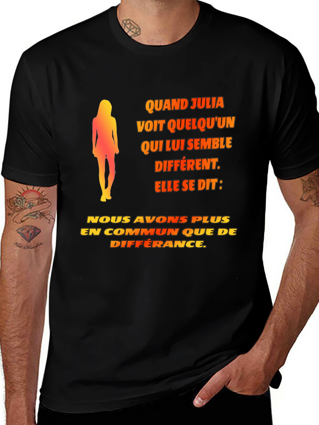 Quand Julia T-Shirt - Unisex Novelty Tee