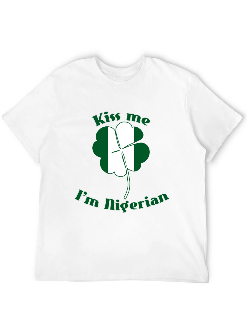 Kiss Me Im Nigerian St Patricks Day T-Shirt