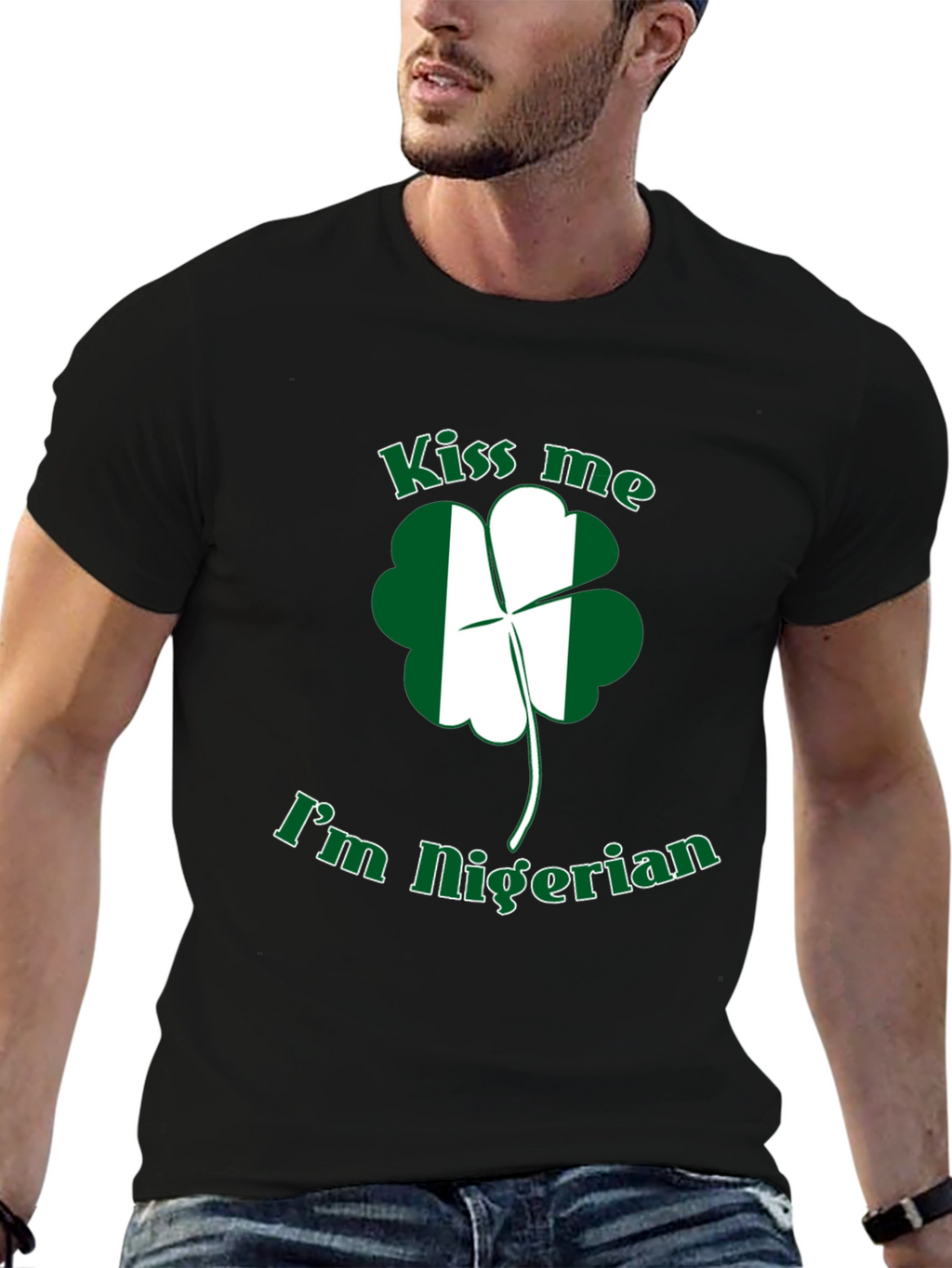 Kiss Me Im Nigerian St Patricks Day T-Shirt