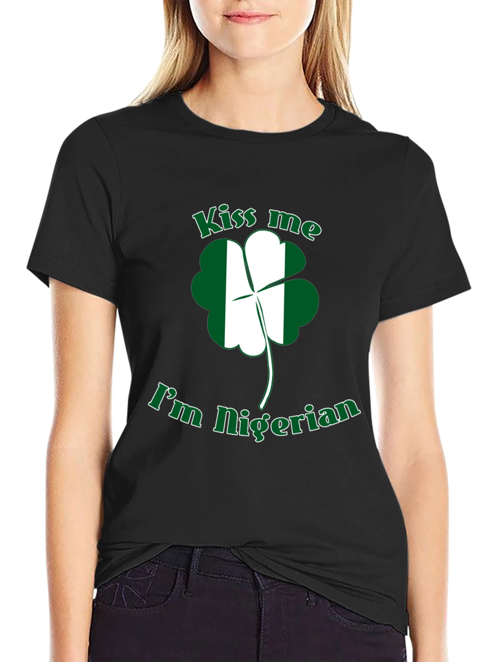 Kiss Me Im Nigerian St Patricks Day T-Shirt