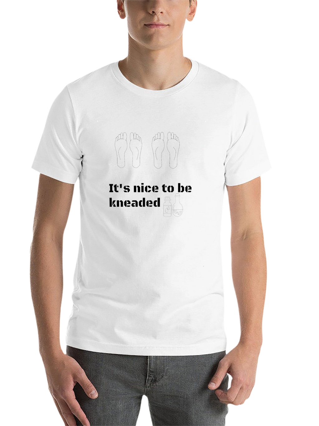 Funny Massage T-Shirt - Its Nice To Be Kneaded