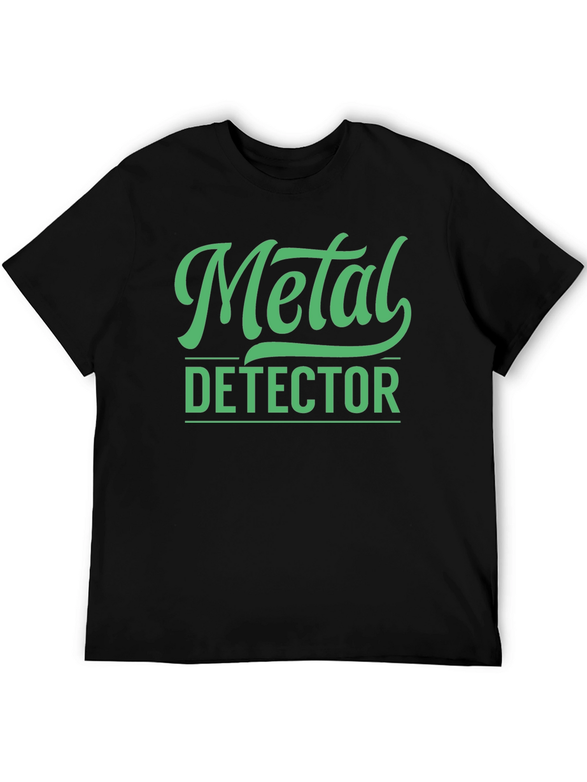 Metal Detector Graphic Tee - Black