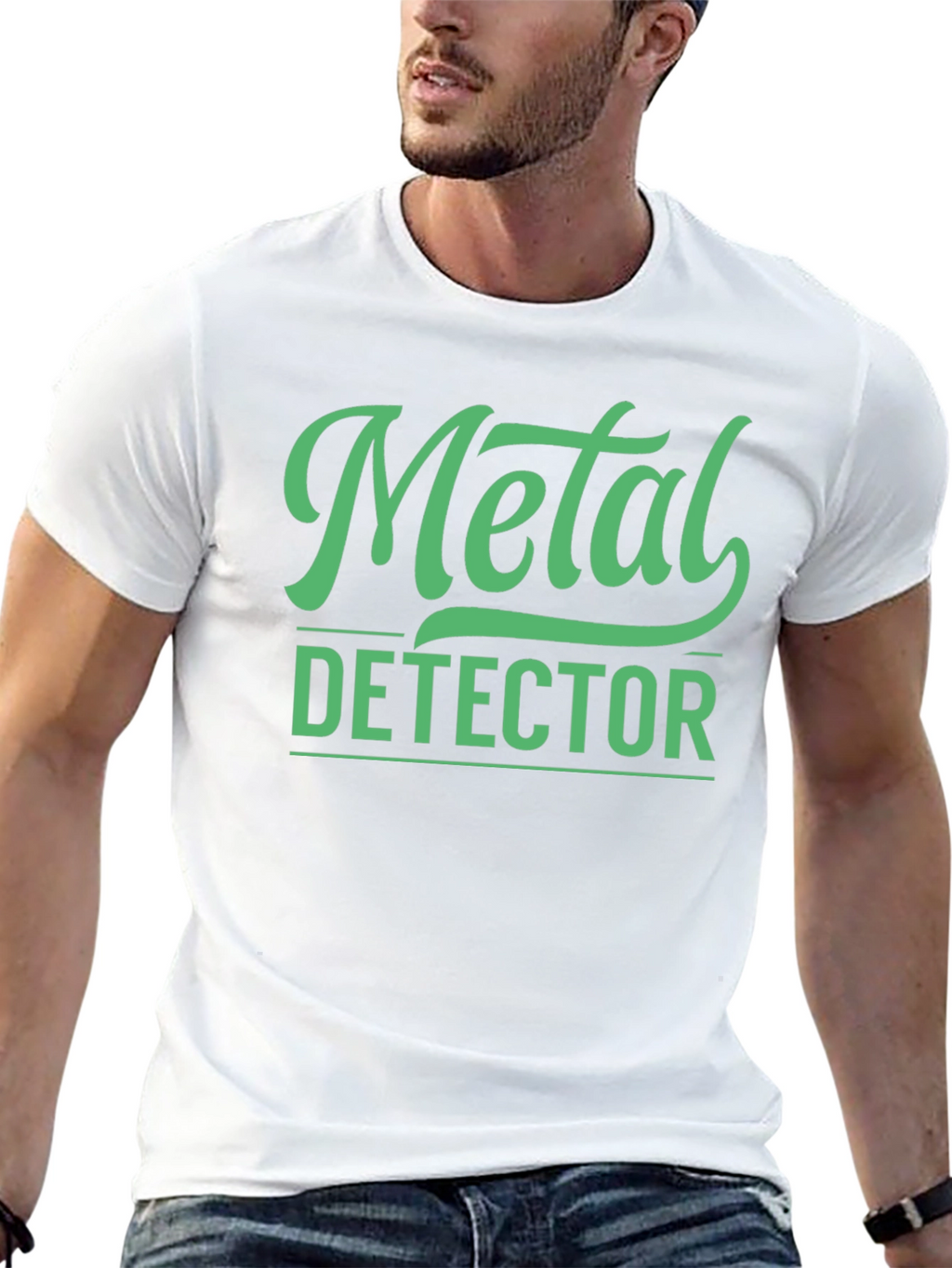 Metal Detector Graphic Tee - Black