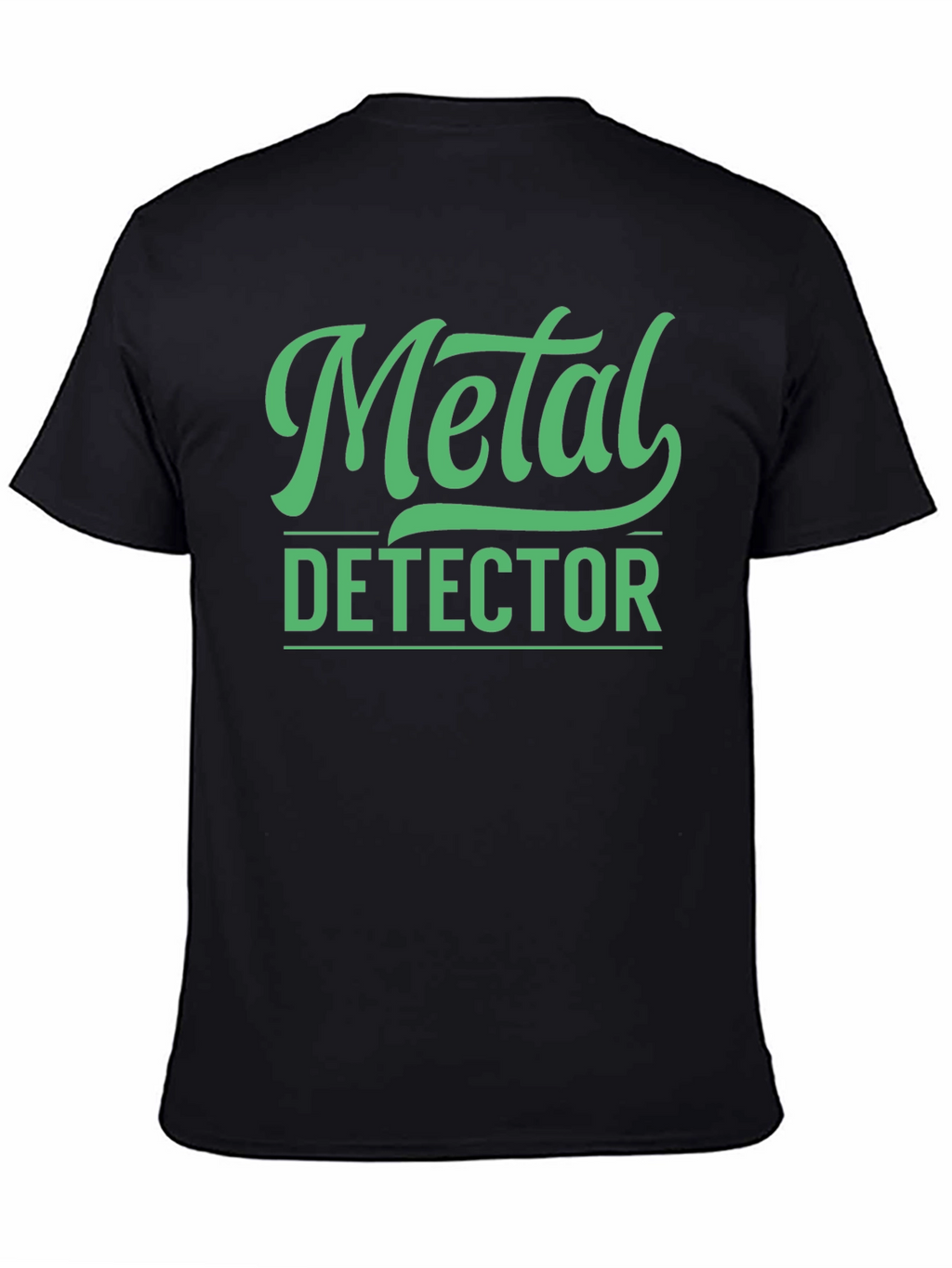 Metal Detector Graphic Tee - Black