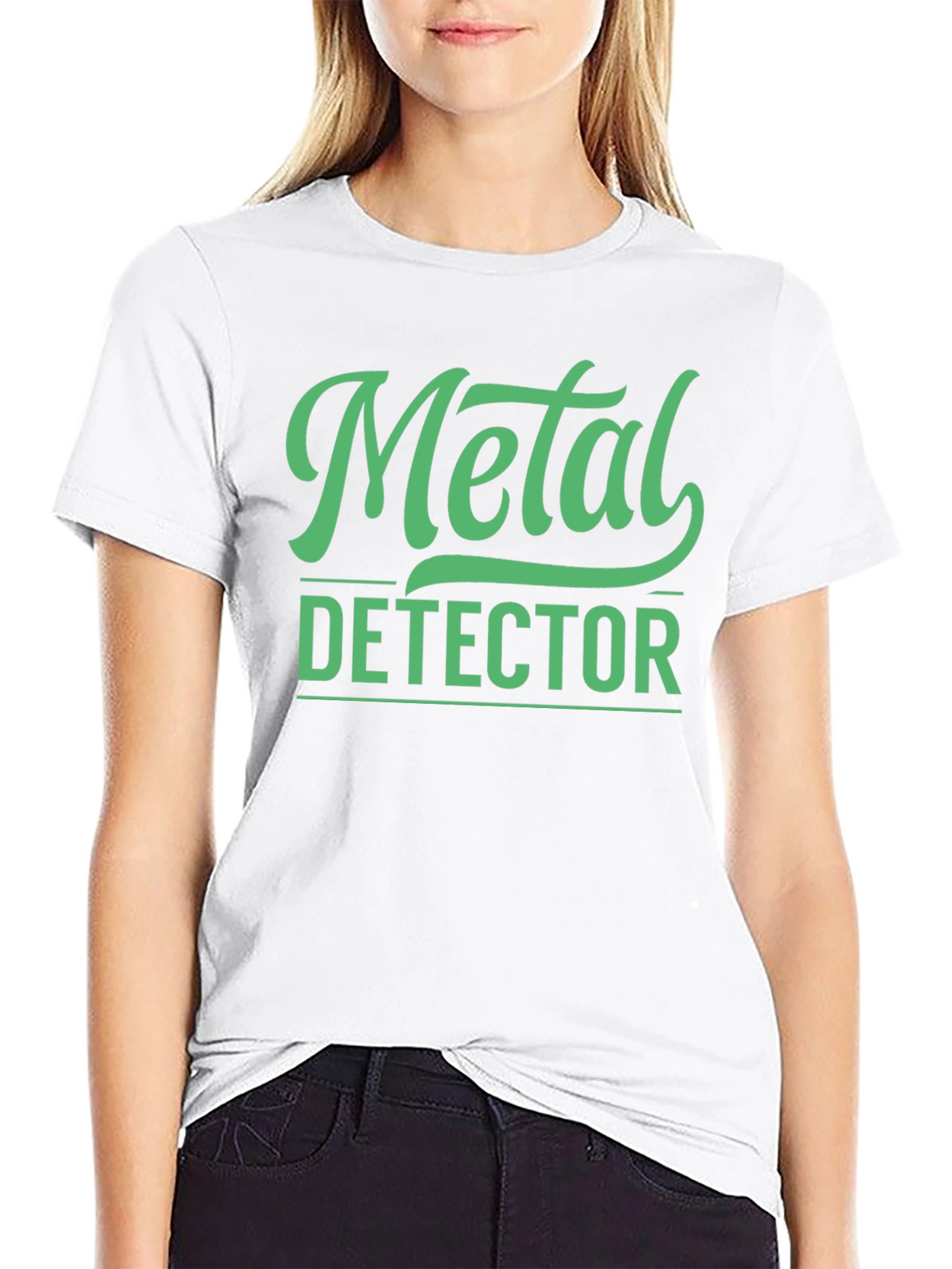 Metal Detector Graphic Tee - Black