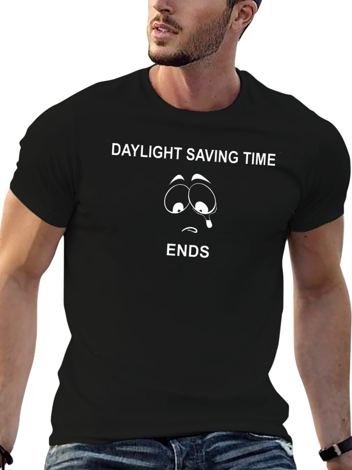 Daylight Saving Time Ends Black T-Shirt