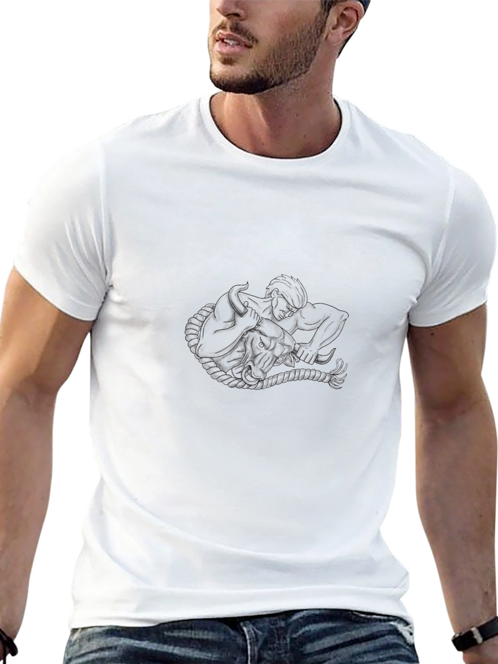 Mens Black Graphic Tee