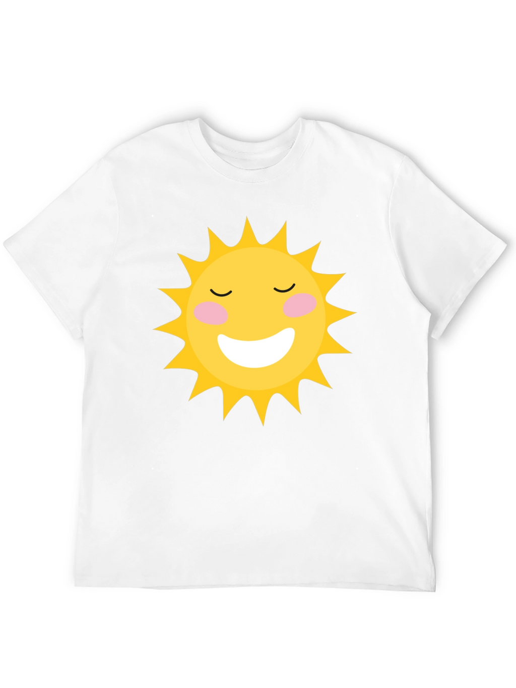 Smiling Sun Graphic Black T-Shirt