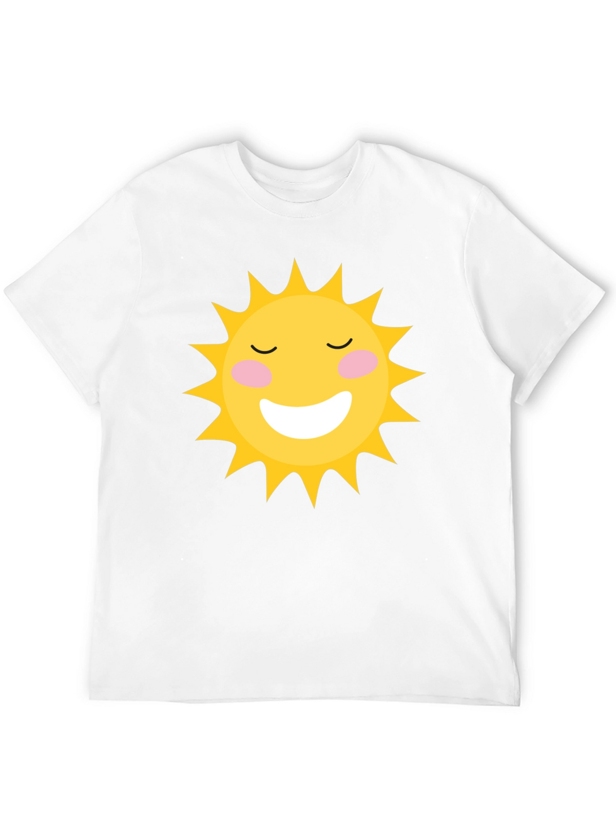Smiling Sun Graphic Black T-Shirt