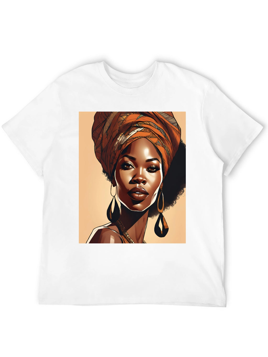 Elegant Woman T-Shirt Afrocentric Style