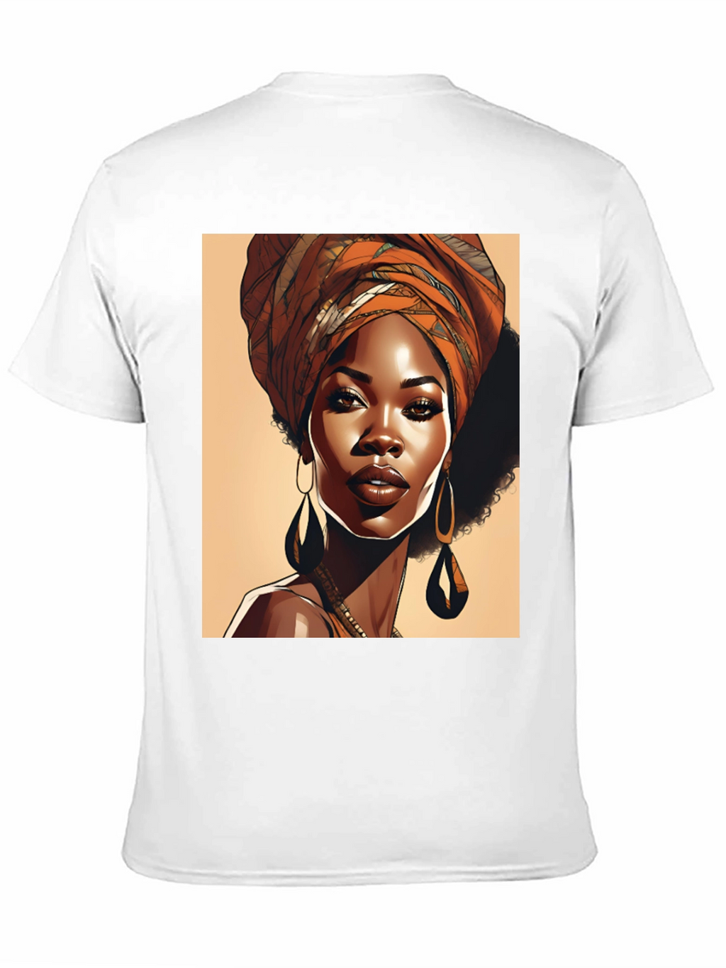 Elegant Woman T-Shirt Afrocentric Style