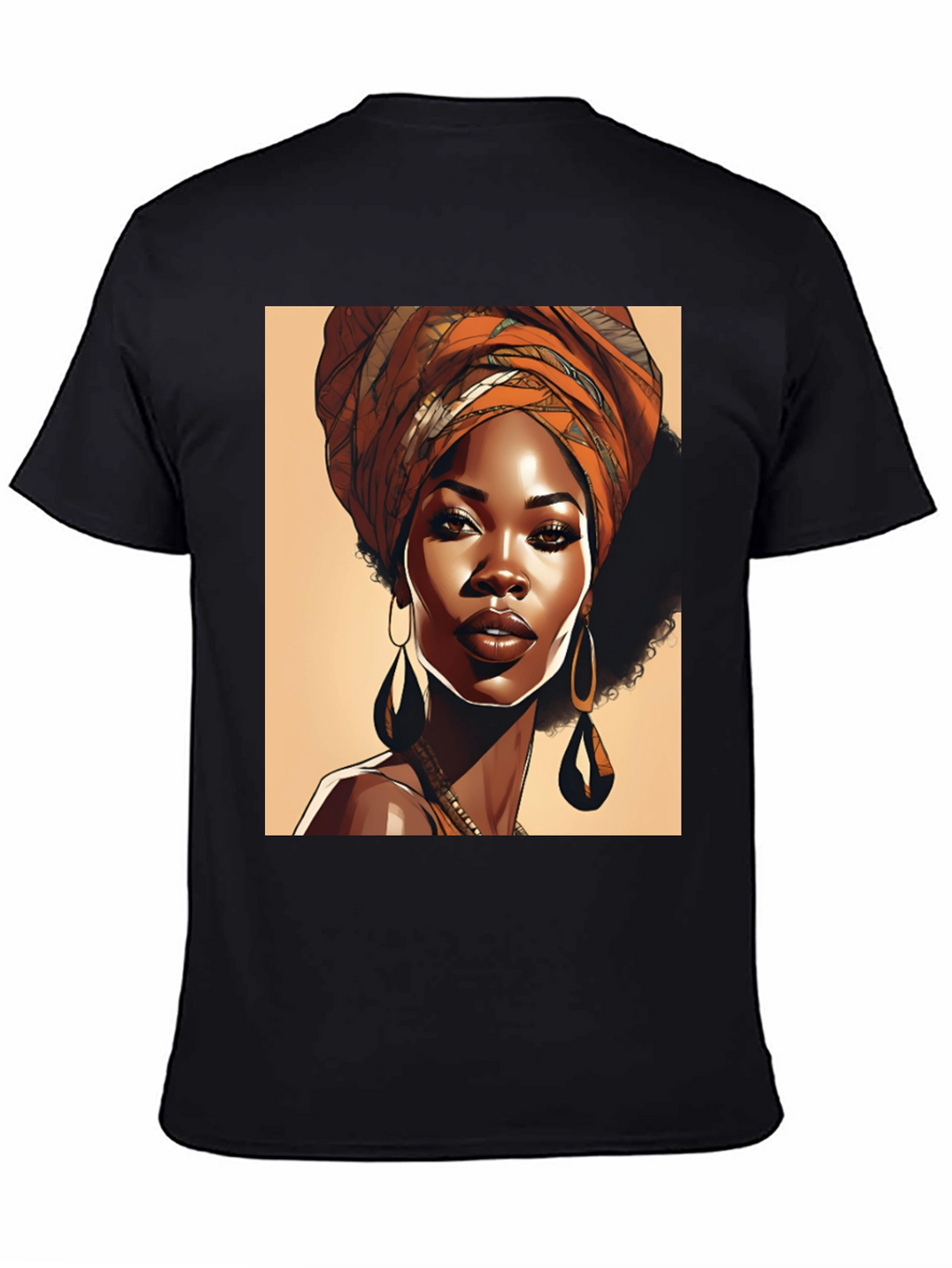 Elegant Woman T-Shirt Afrocentric Style
