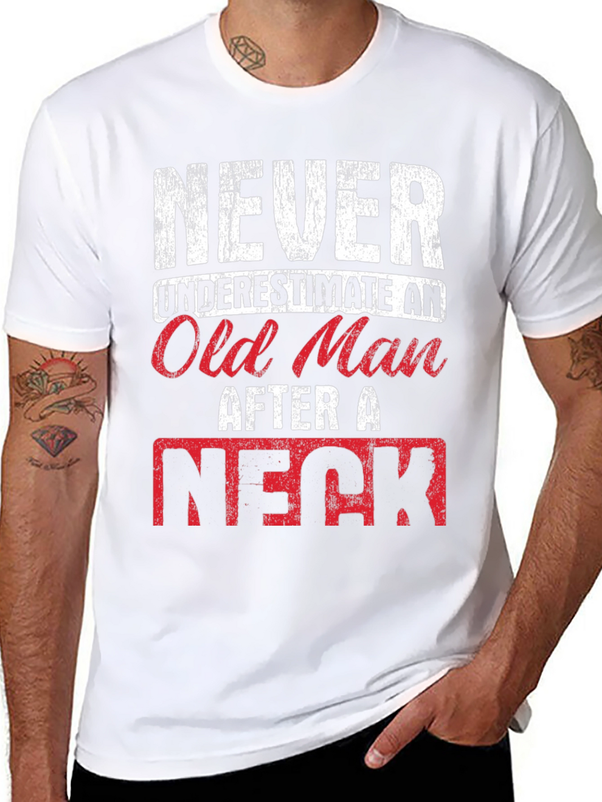 Never Underestimate Old Man T-Shirt