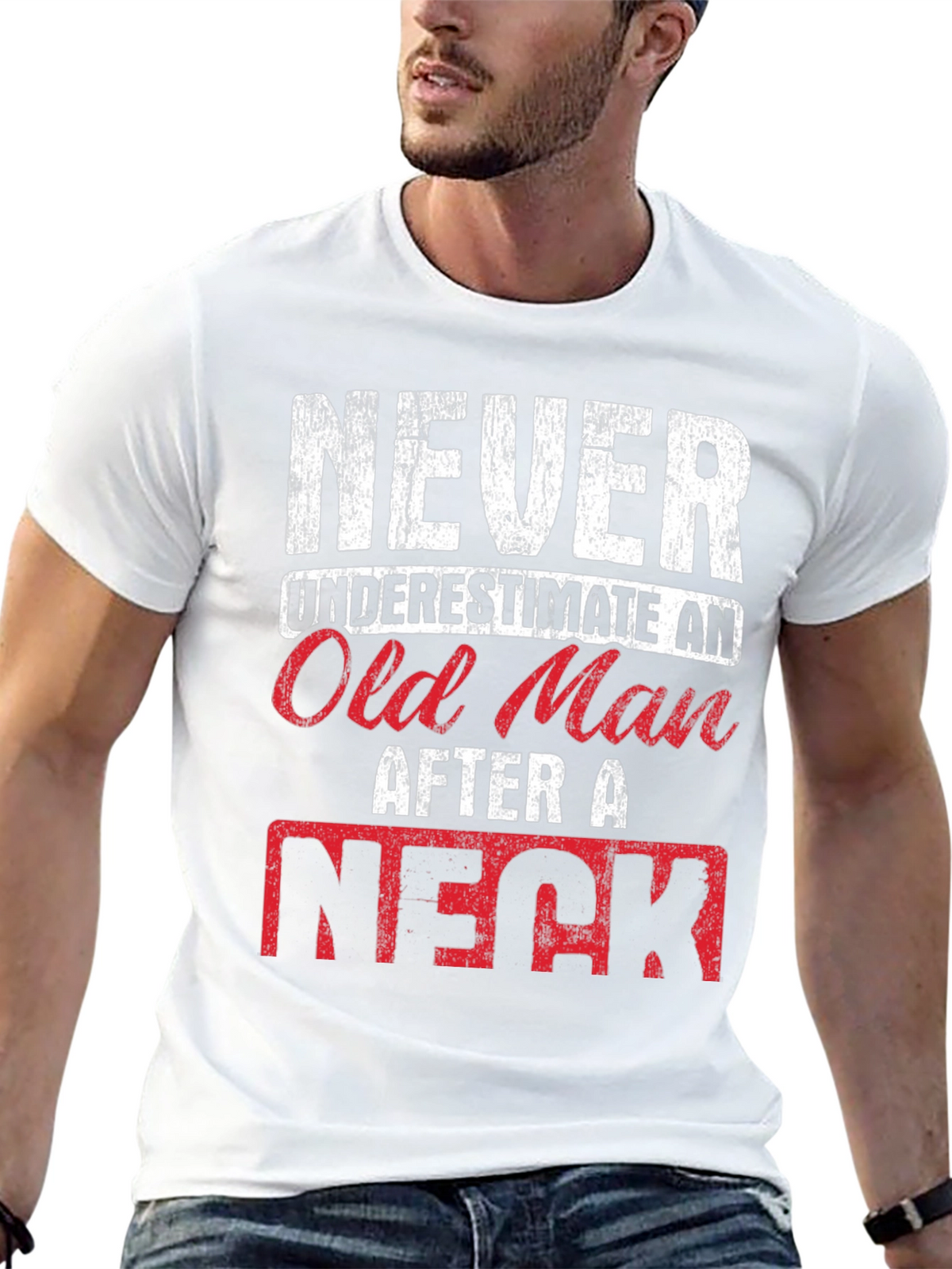 Never Underestimate Old Man T-Shirt