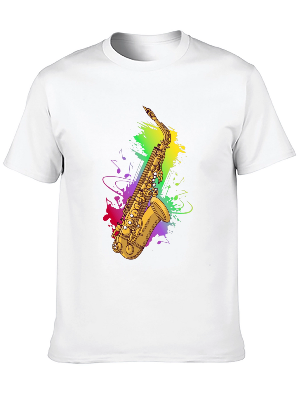 Saxophone Music T-Shirt - Black Graphic Tee
