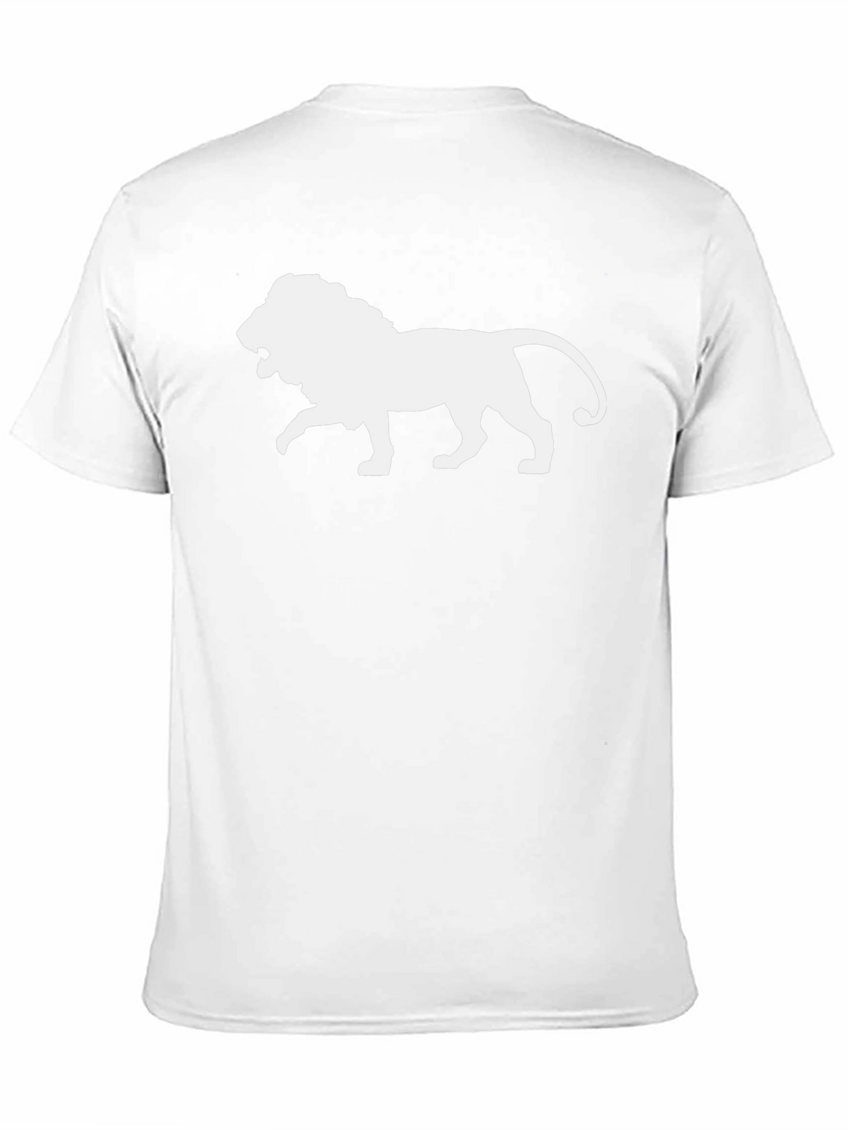 Lion Graphic Tee - Bold Black Cotton T-Shirt