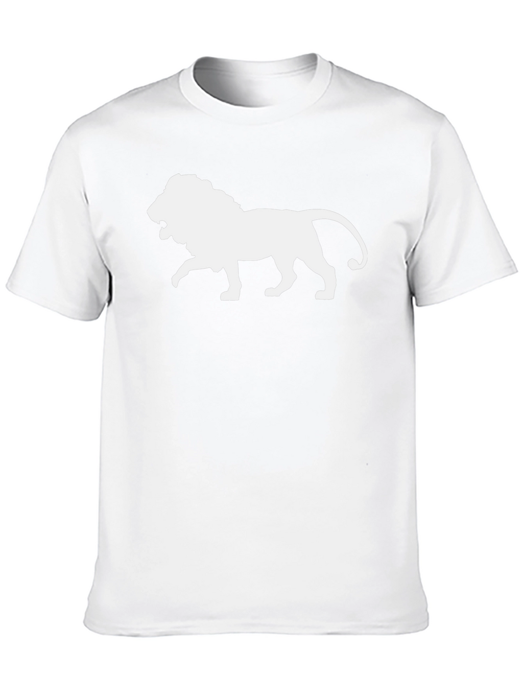 Lion Graphic Tee - Bold Black Cotton T-Shirt