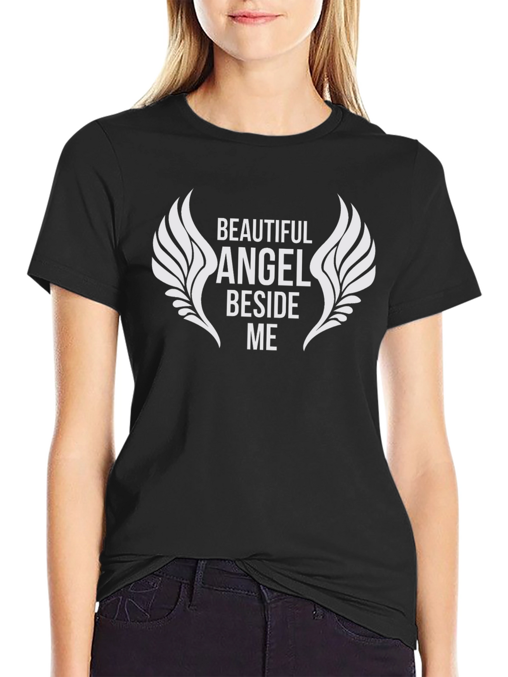 Beautiful Angel Beside Me Graphic Tee
