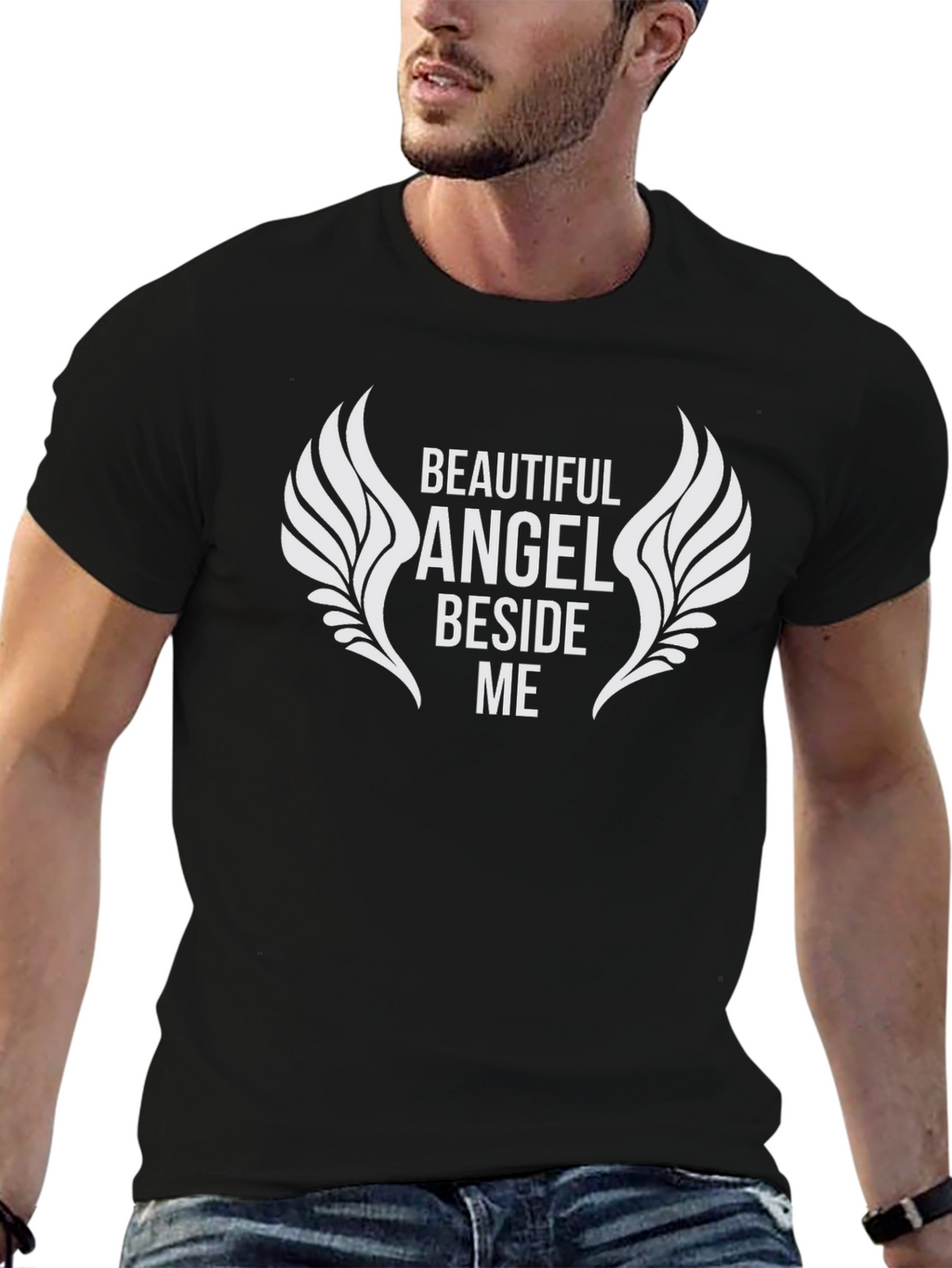 Beautiful Angel Beside Me Graphic Tee