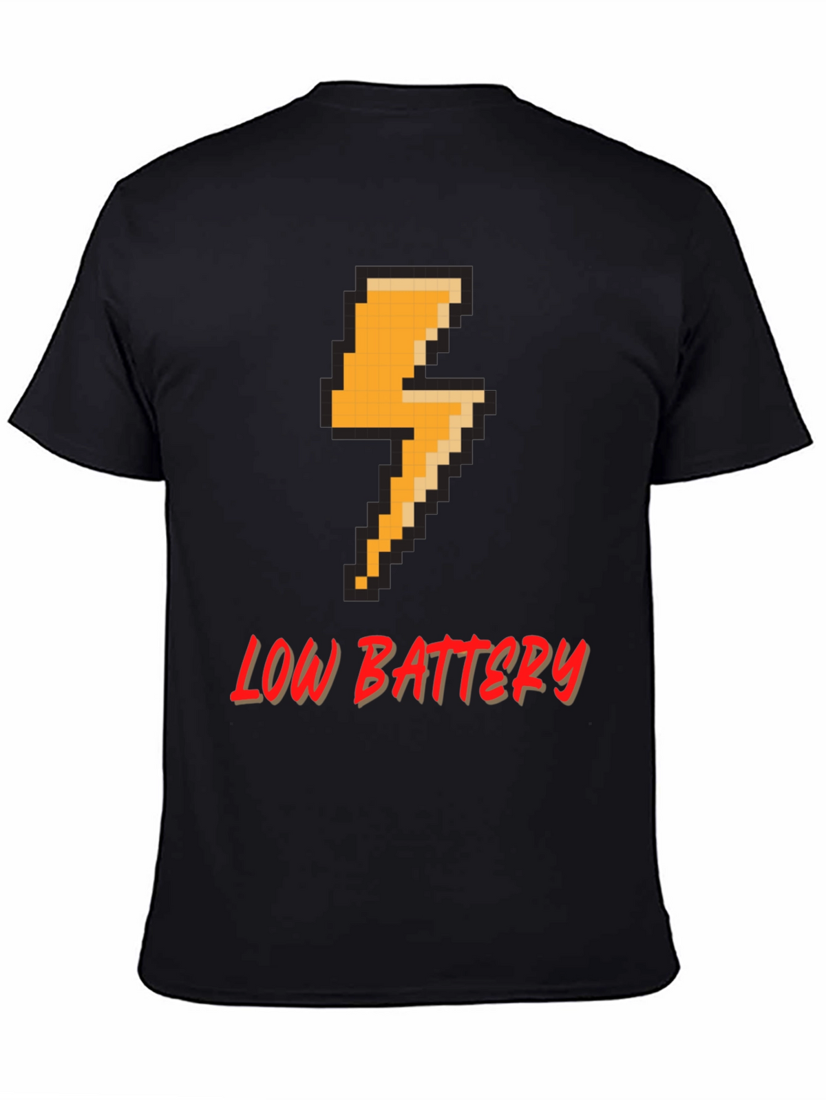Pixel Low Battery T-Shirt - Gamer Style Tee