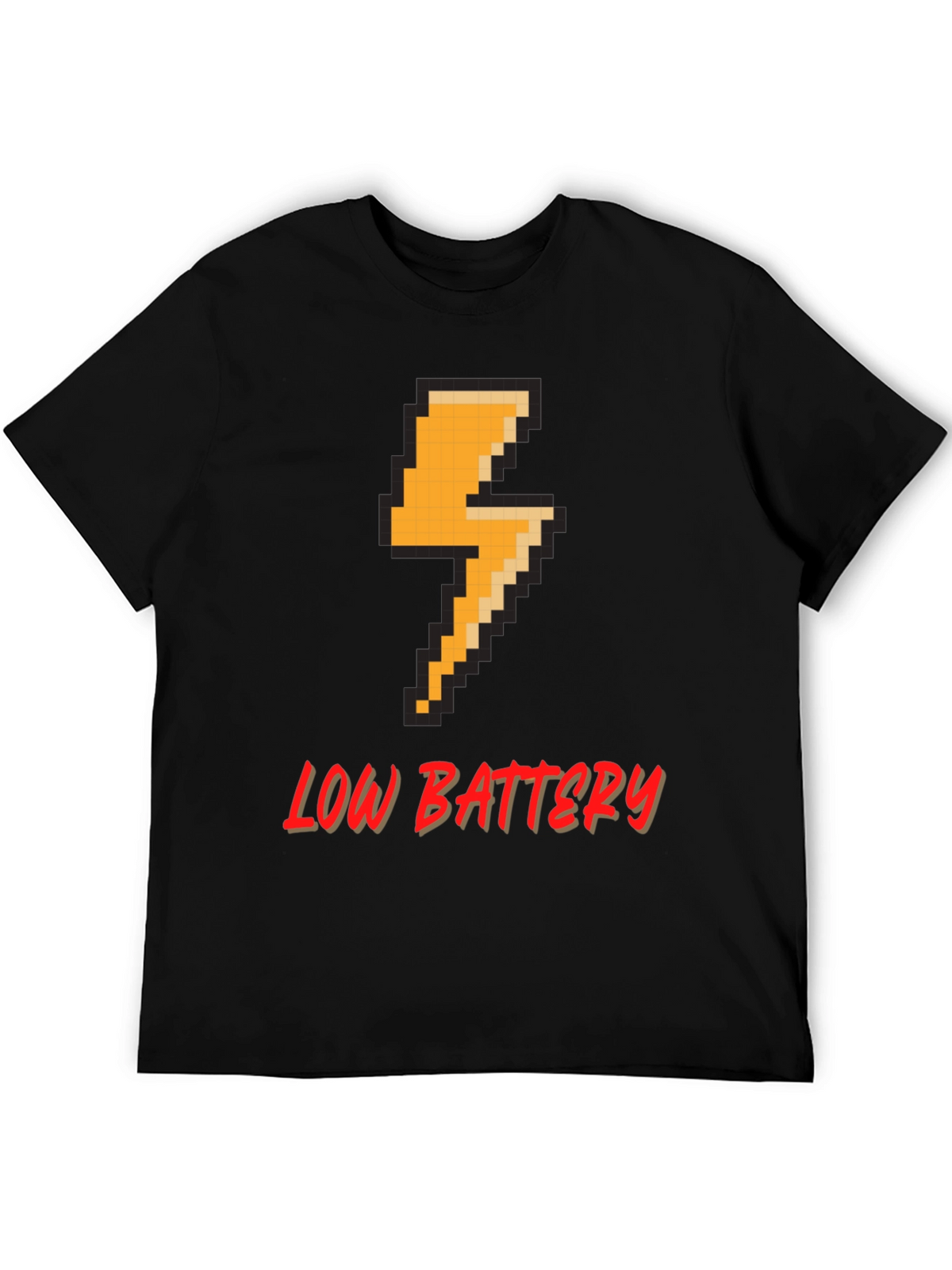 Pixel Low Battery T-Shirt - Gamer Style Tee