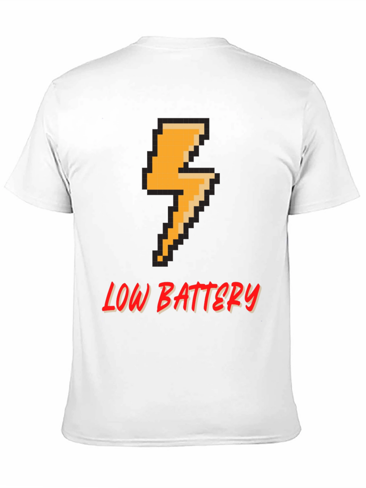 Pixel Low Battery T-Shirt - Gamer Style Tee