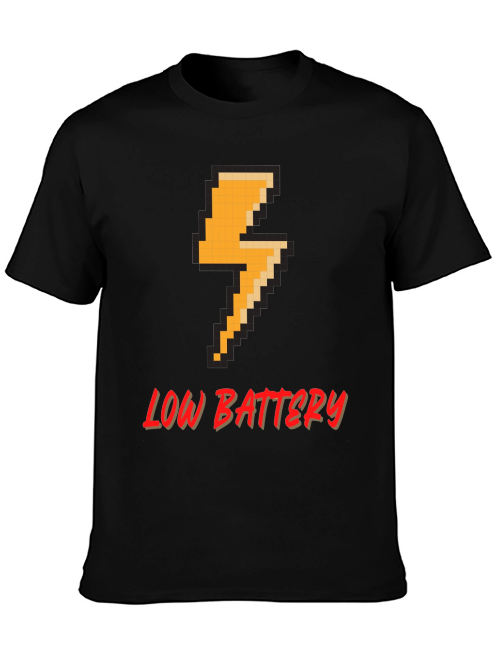 Pixel Low Battery T-Shirt - Gamer Style Tee