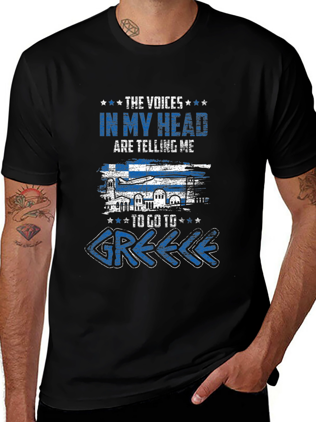 Voices In My Head Greece T-Shirt