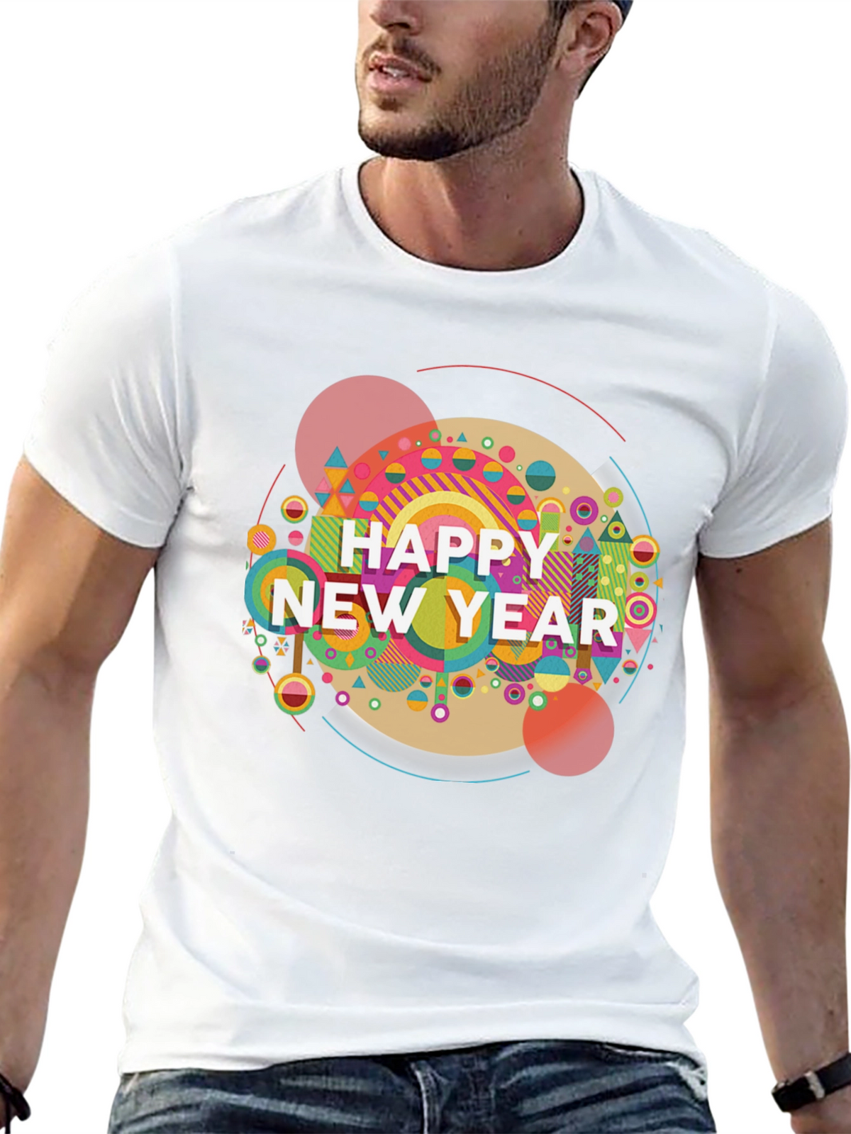 Happy New Year Graphic Tee - Stylish Holiday Shirt