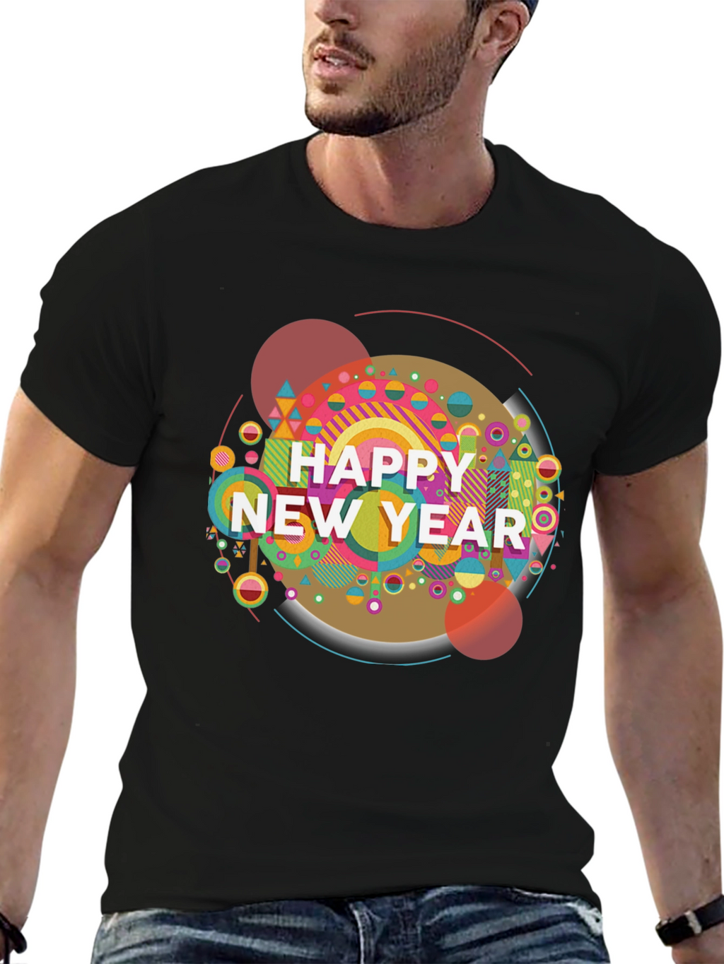 Happy New Year Graphic Tee - Stylish Holiday Shirt