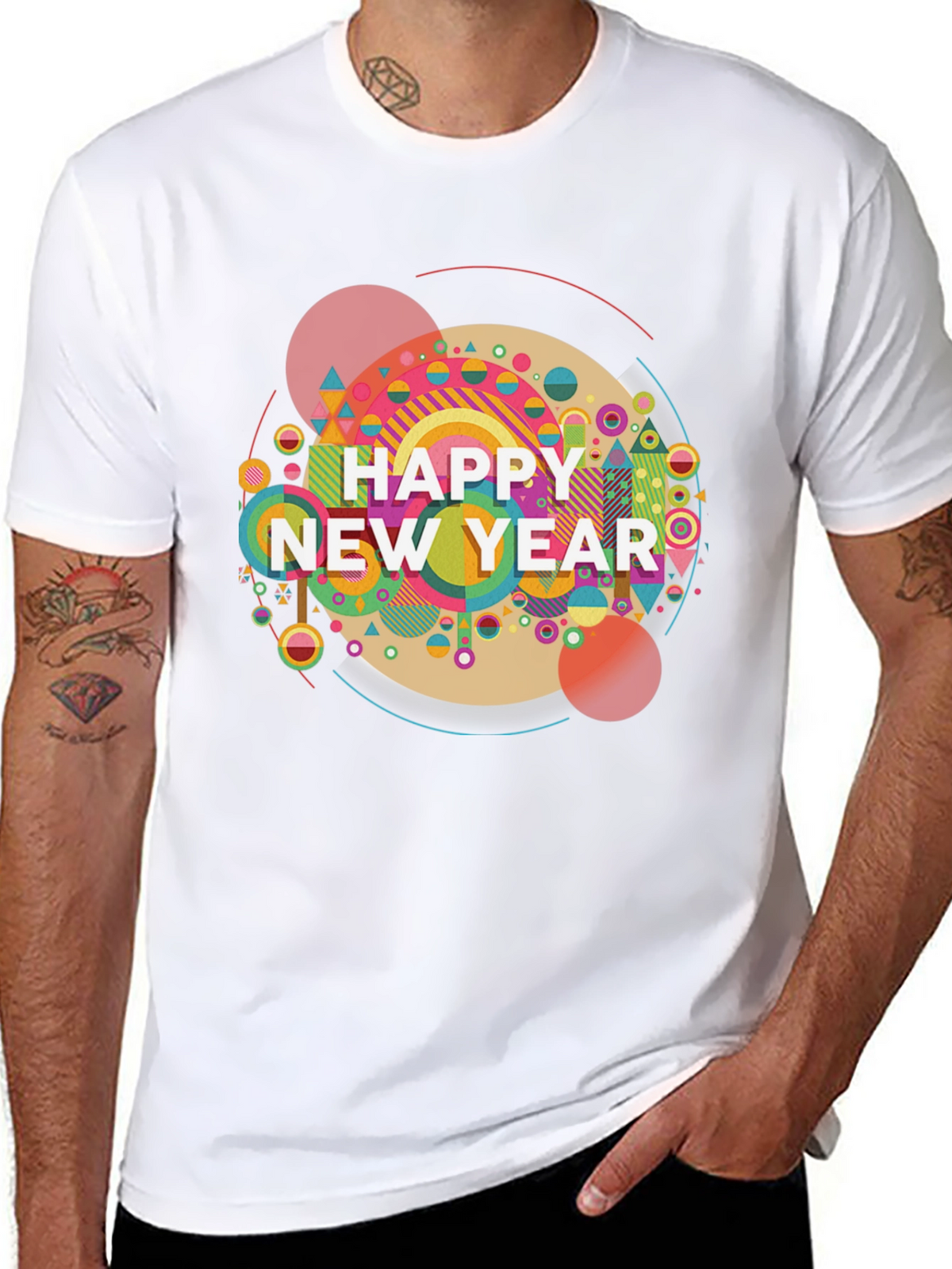 Happy New Year Graphic Tee - Stylish Holiday Shirt