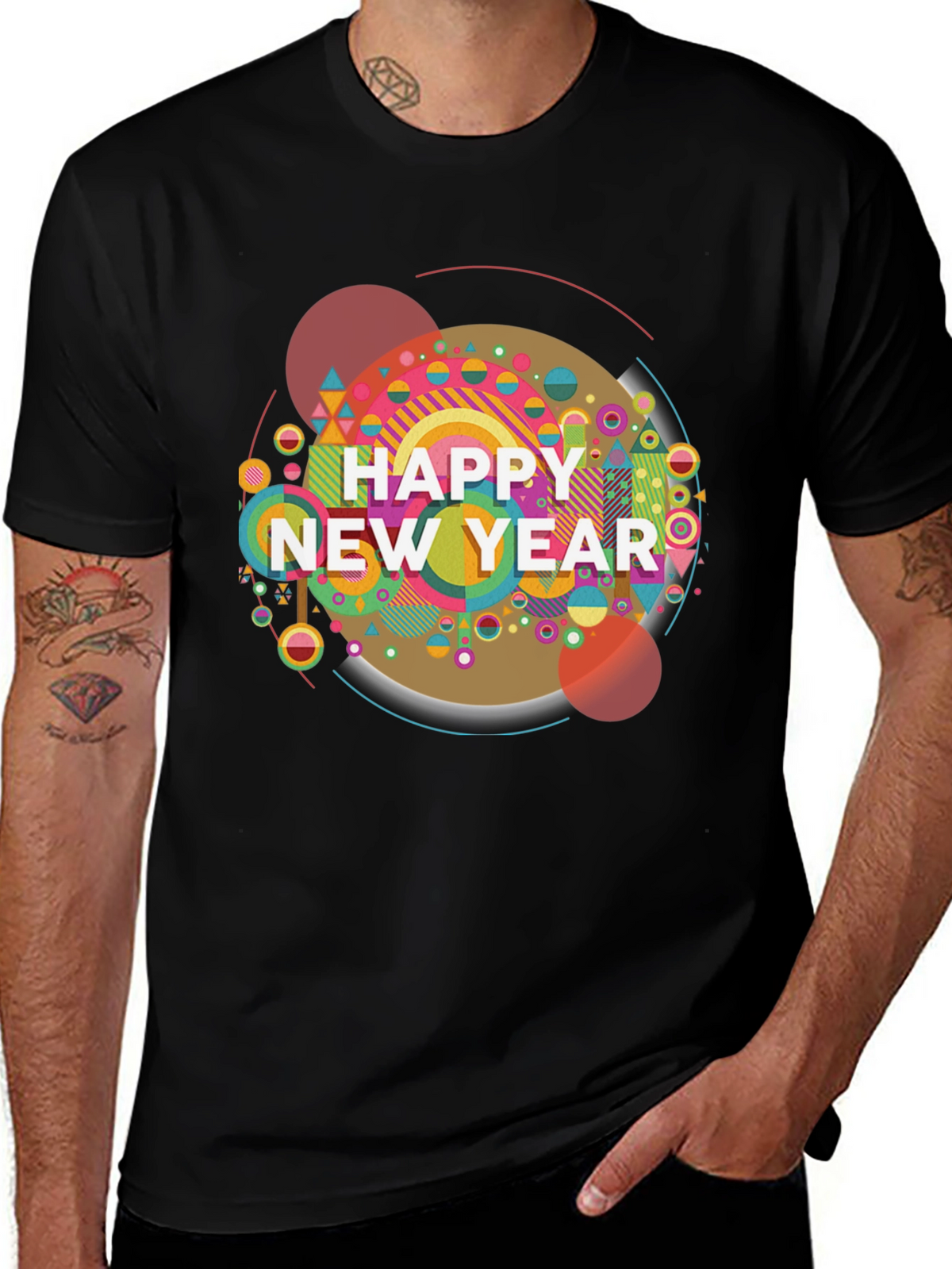 Happy New Year Graphic Tee - Stylish Holiday Shirt