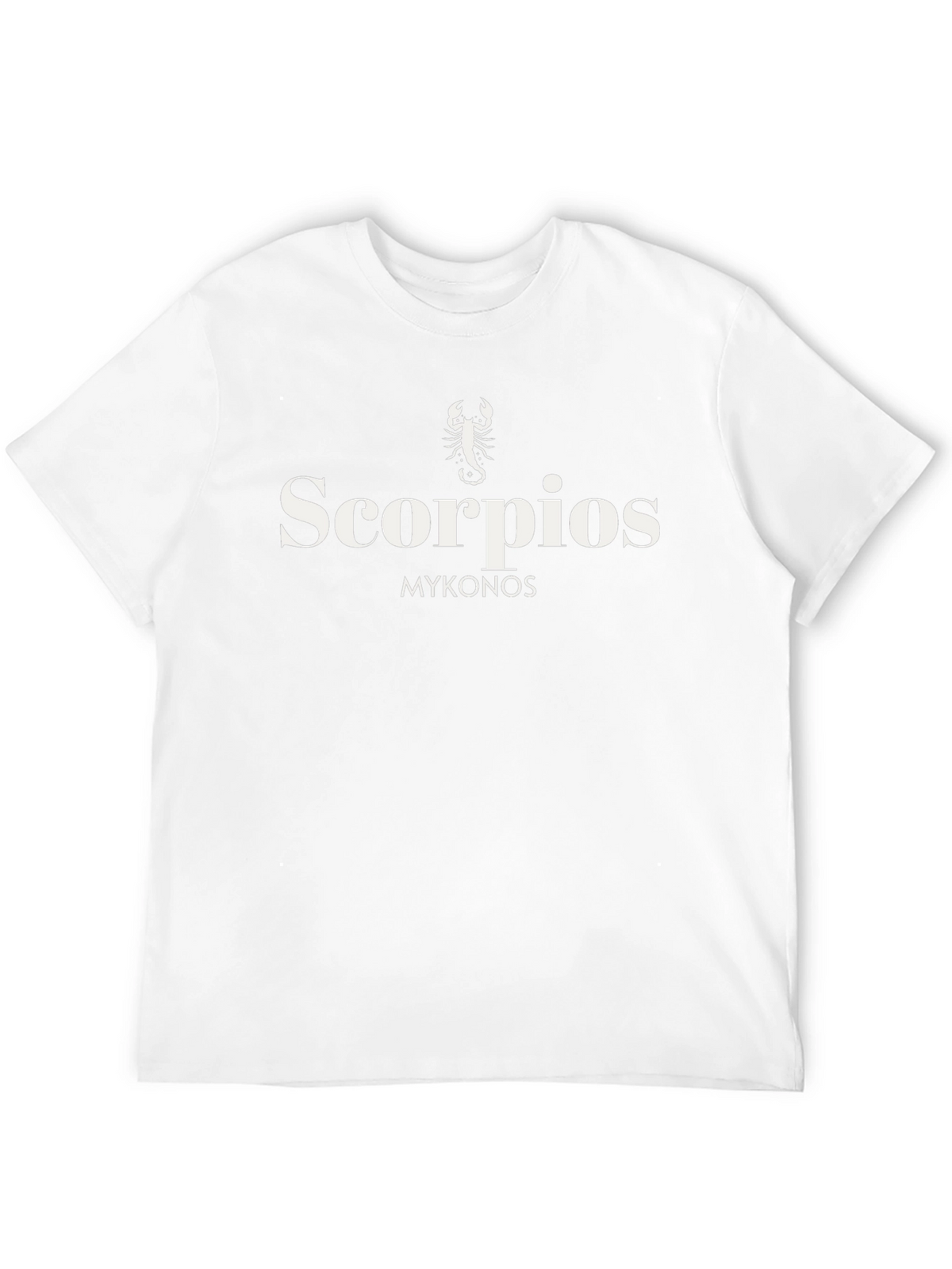 Scorpios Mykonos Black Graphic Tee