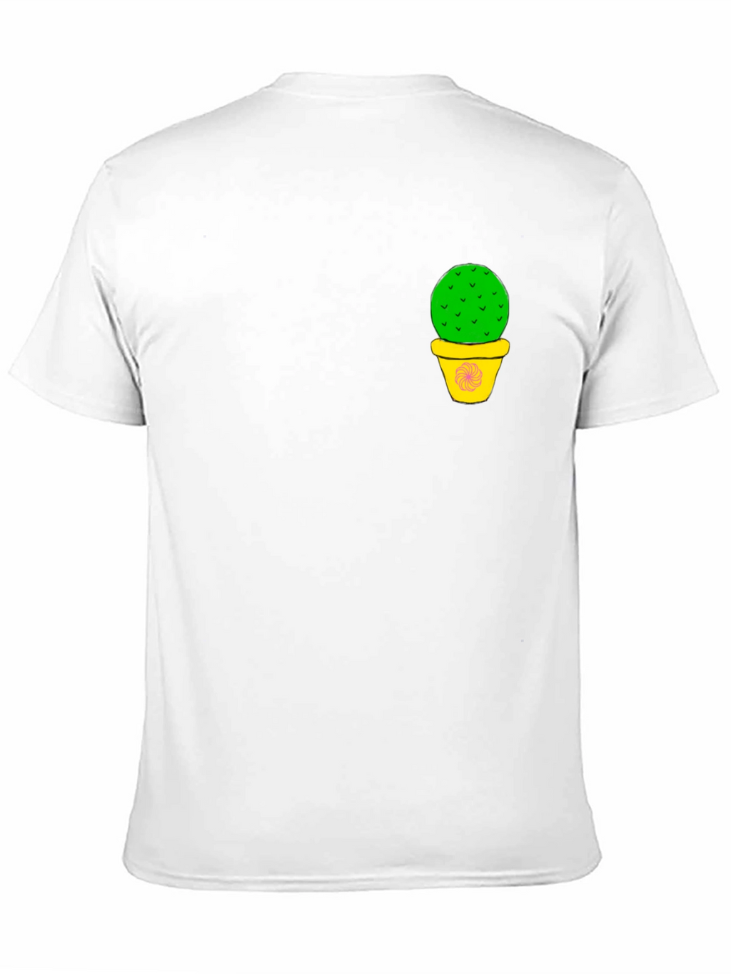Cactus Pot Graphic Black T-Shirt