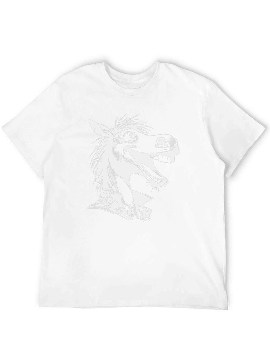 Cartoon Horse Graphic T-Shirt