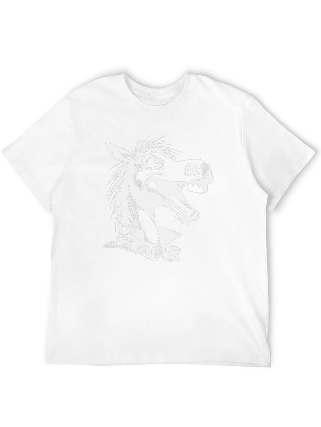 Cartoon Horse Graphic T-Shirt