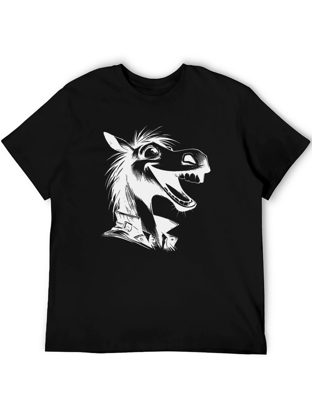Cartoon Horse Graphic T-Shirt
