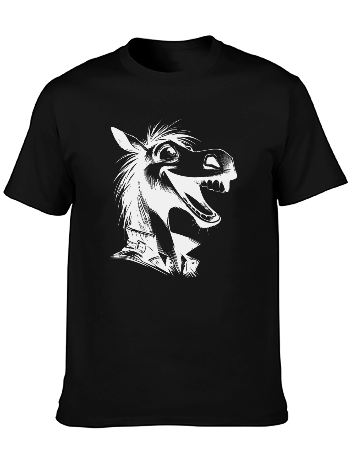 Cartoon Horse Graphic T-Shirt