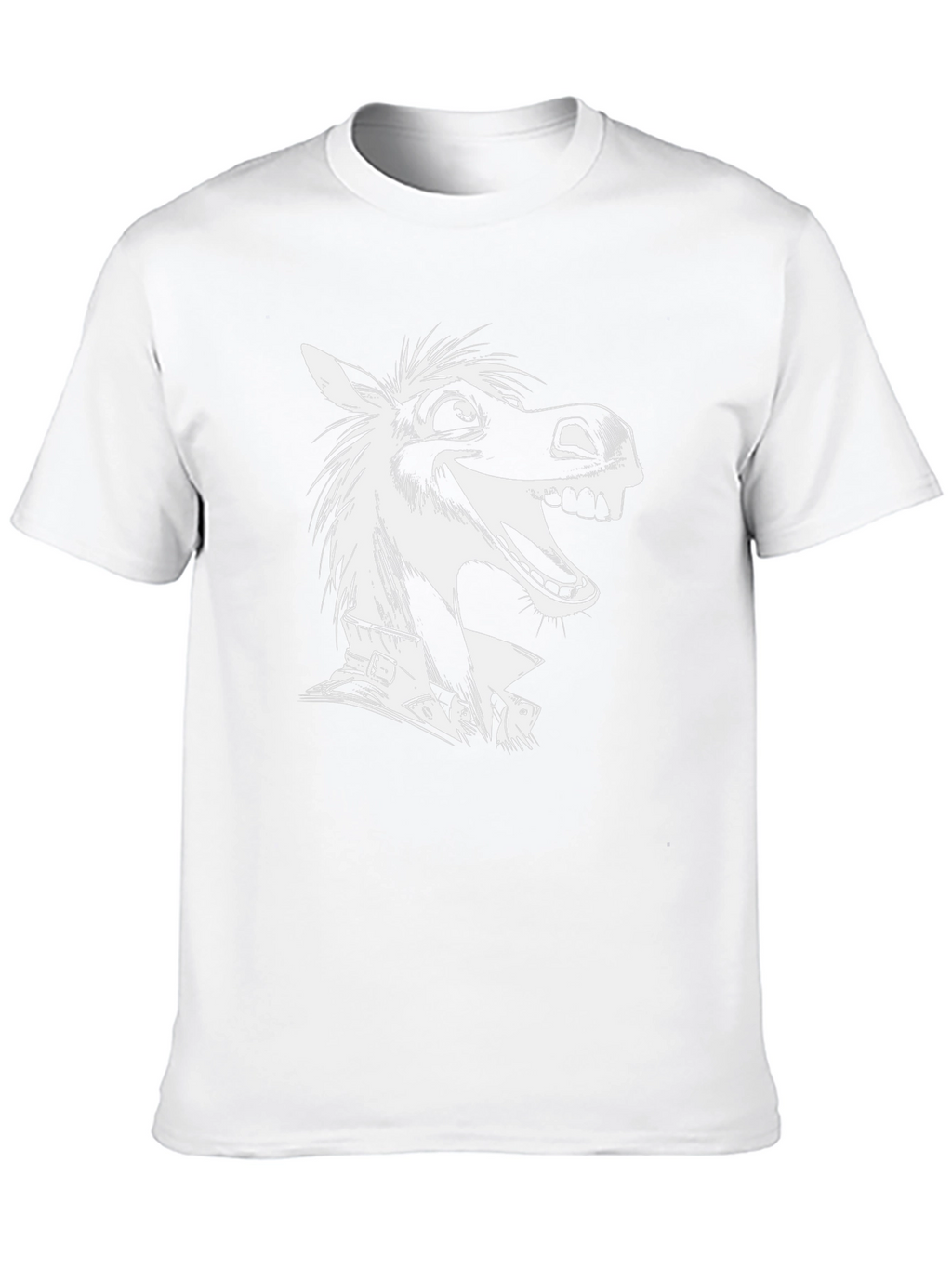 Cartoon Horse Graphic T-Shirt