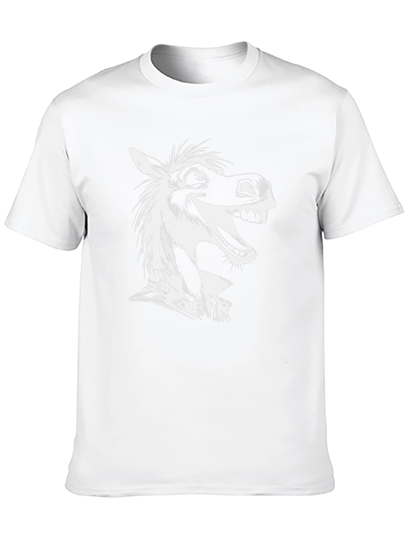 Cartoon Horse Graphic T-Shirt