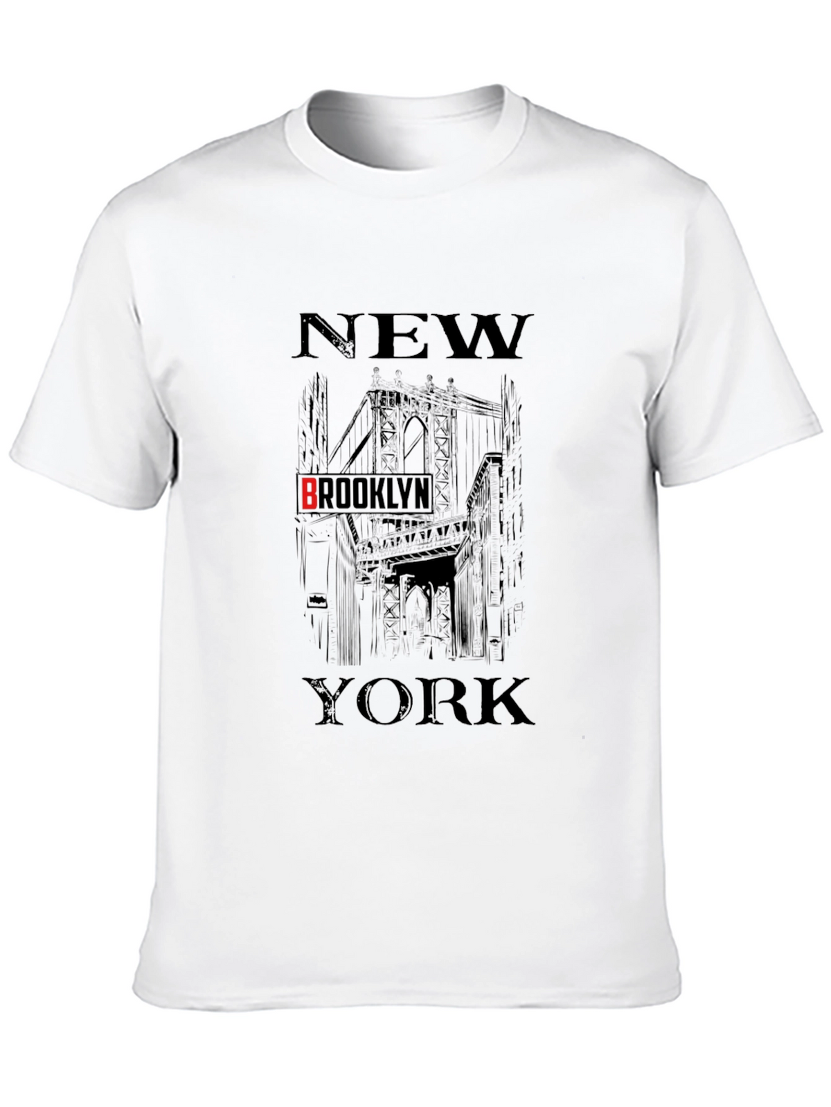 New York Brooklyn Black Graphic T-Shirt