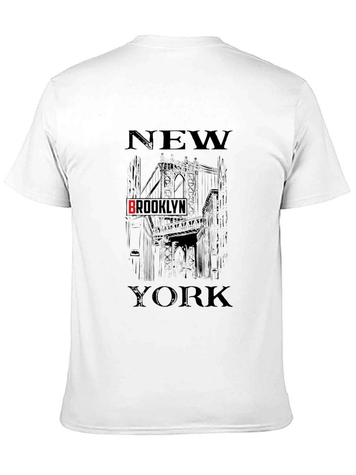 New York Brooklyn Black Graphic T-Shirt